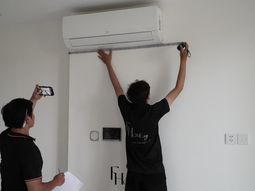 Đội ngũ FHome.sg tiến hành khâu khảo sát hiện trạng