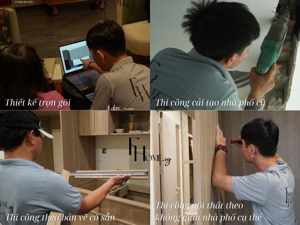 4 Gói dịch vụ thi công nội thất nhà phố