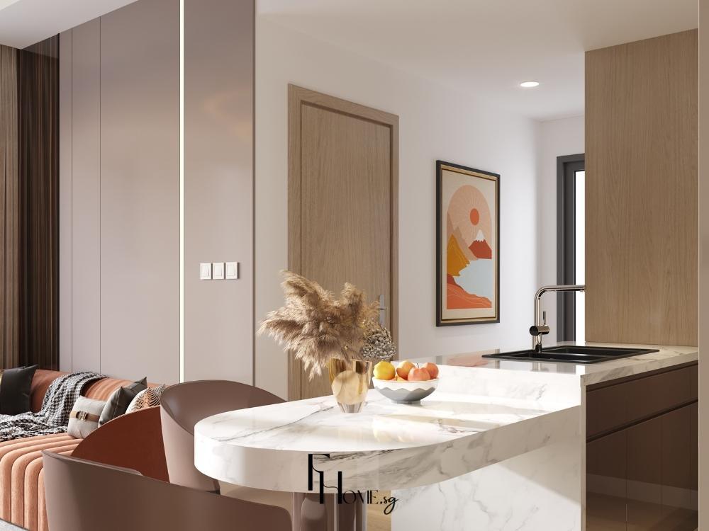 Căn hộ 1 phòng ngủ cho người độc thân