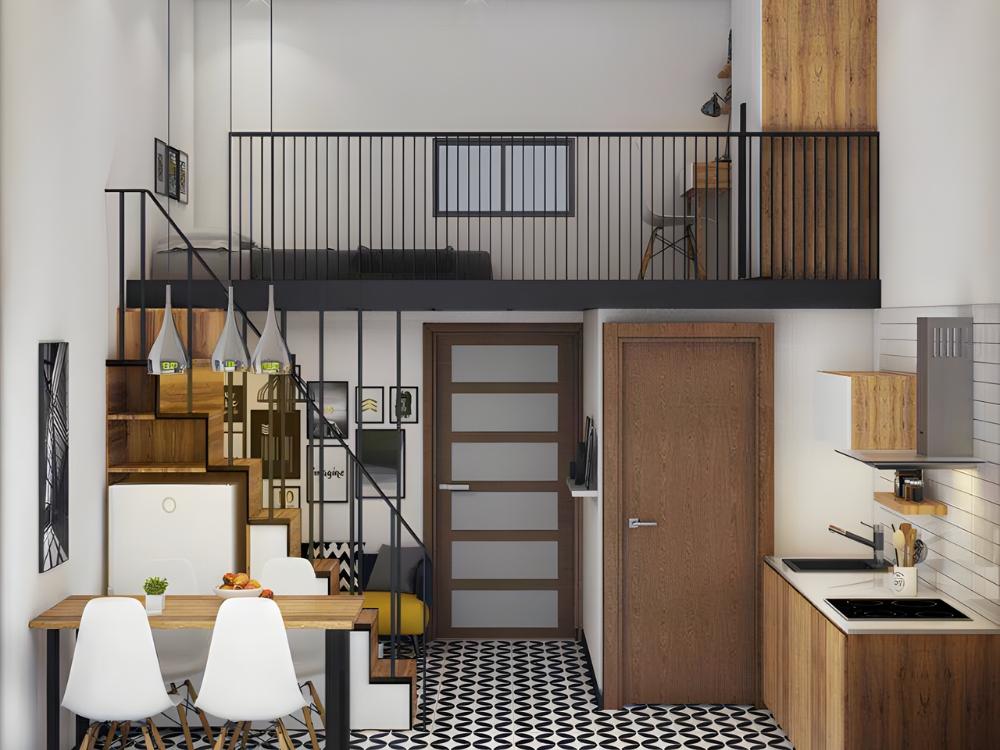 Căn hộ chung cư mini thường có diện tích từ 15m² đến 40m², bao gồm studio và căn hộ 1-2 phòng ngủ với không gian sinh hoạt được tối ưu hóa