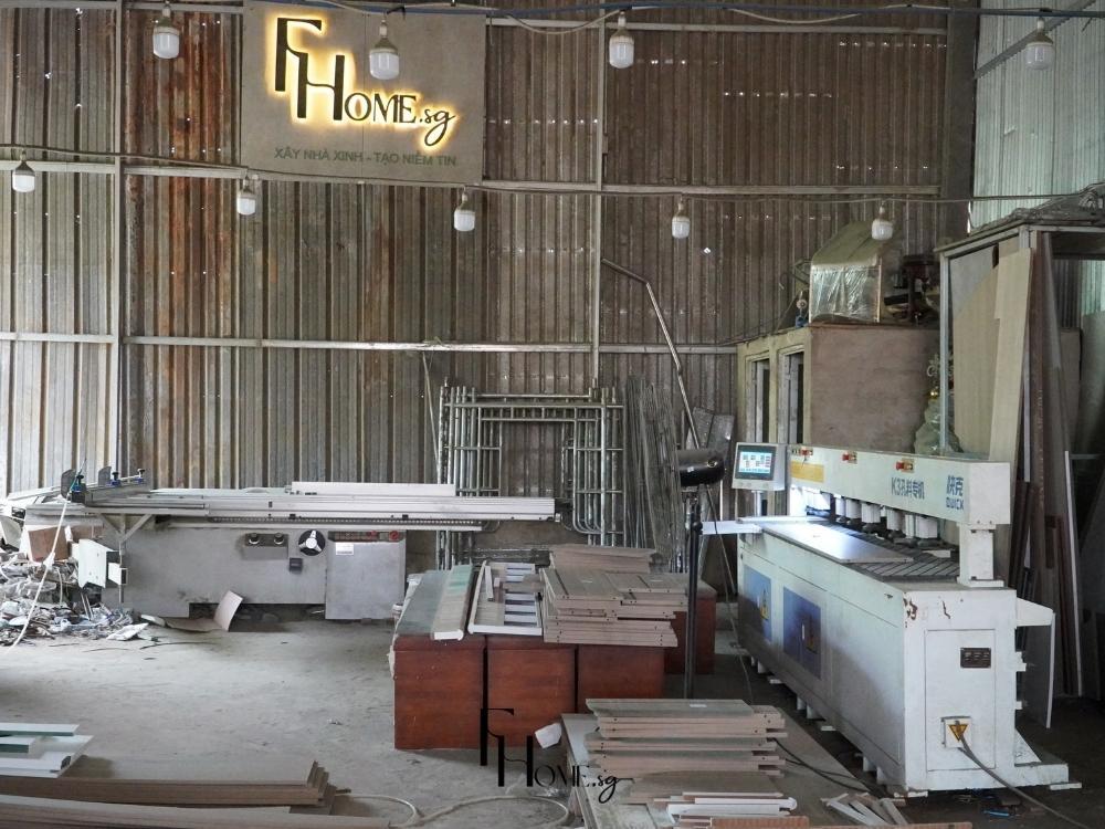 FHome.sg - Đơn vị thiết kế thi công nội thất căn hộ chung cư 1 phòng ngủ với máy móc hiện đại