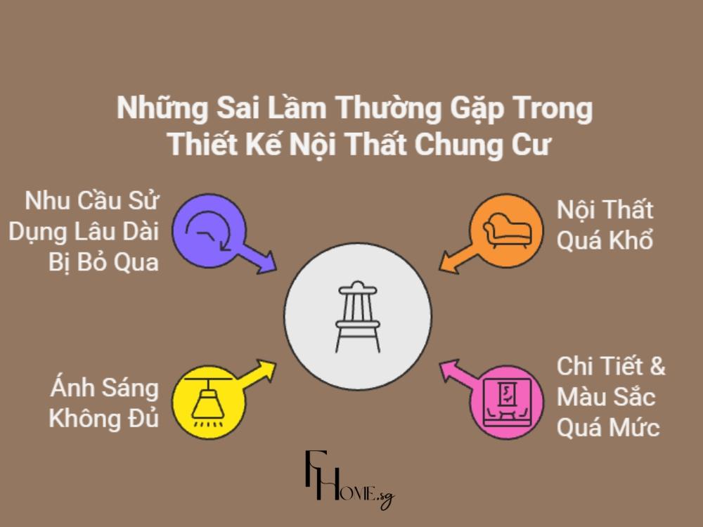 FHome.sg chia sẻ 4 sai lầm phổ biến khi thiết kế nội thất chung cư