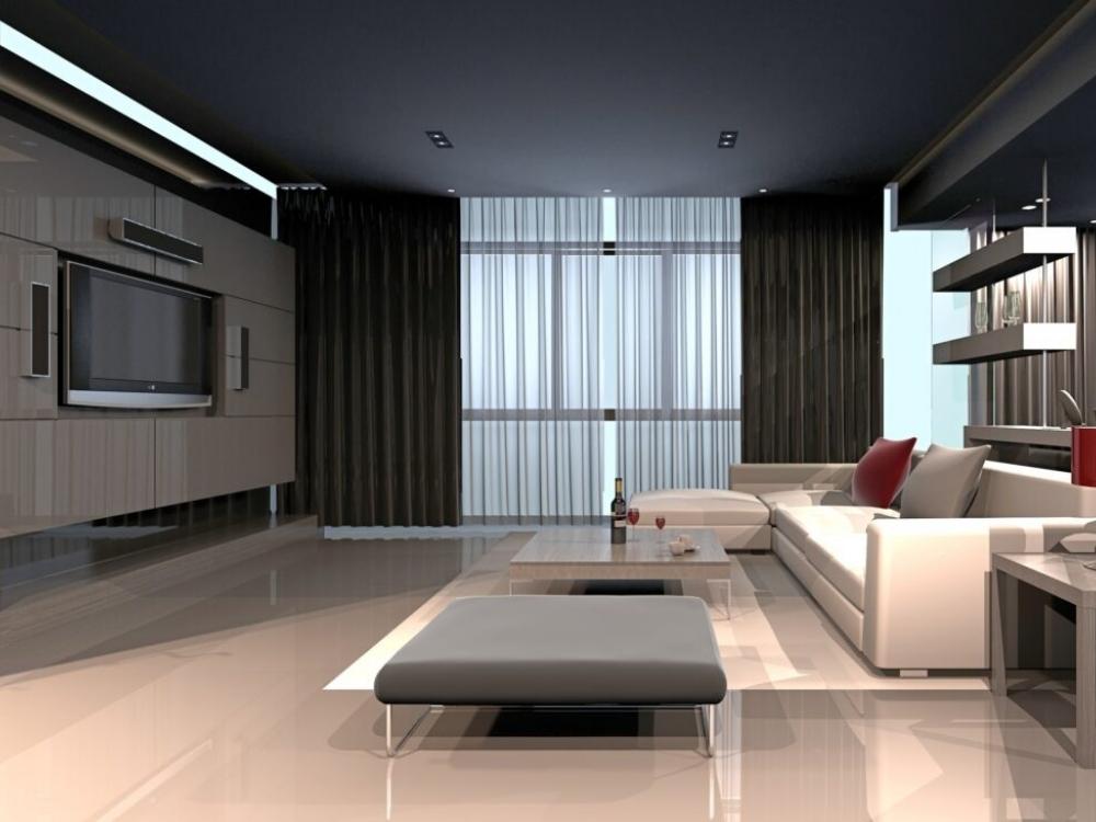 Không gian nội thất phong cách Hi-tech hiện đại với vật liệu thép, kính và ánh sáng LED tinh tế