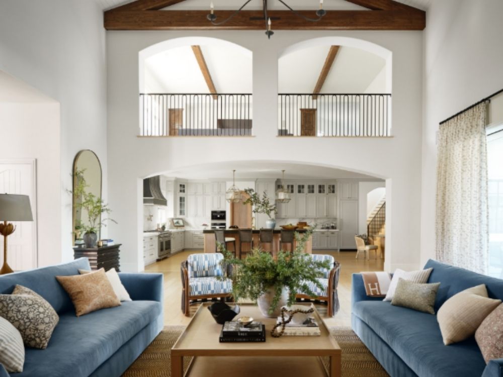 Không gian phòng khách với thiết kế không gian mở