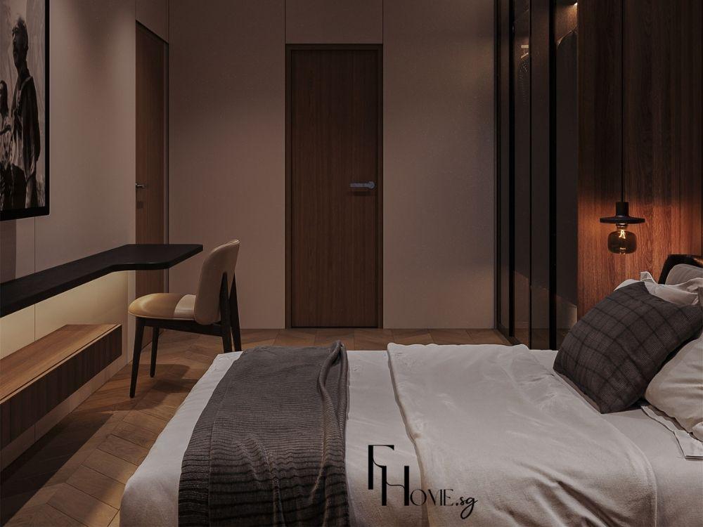 Không gian phòng ngủ hài hòa phong thủy, ánh sáng và màu sắc tinh tế