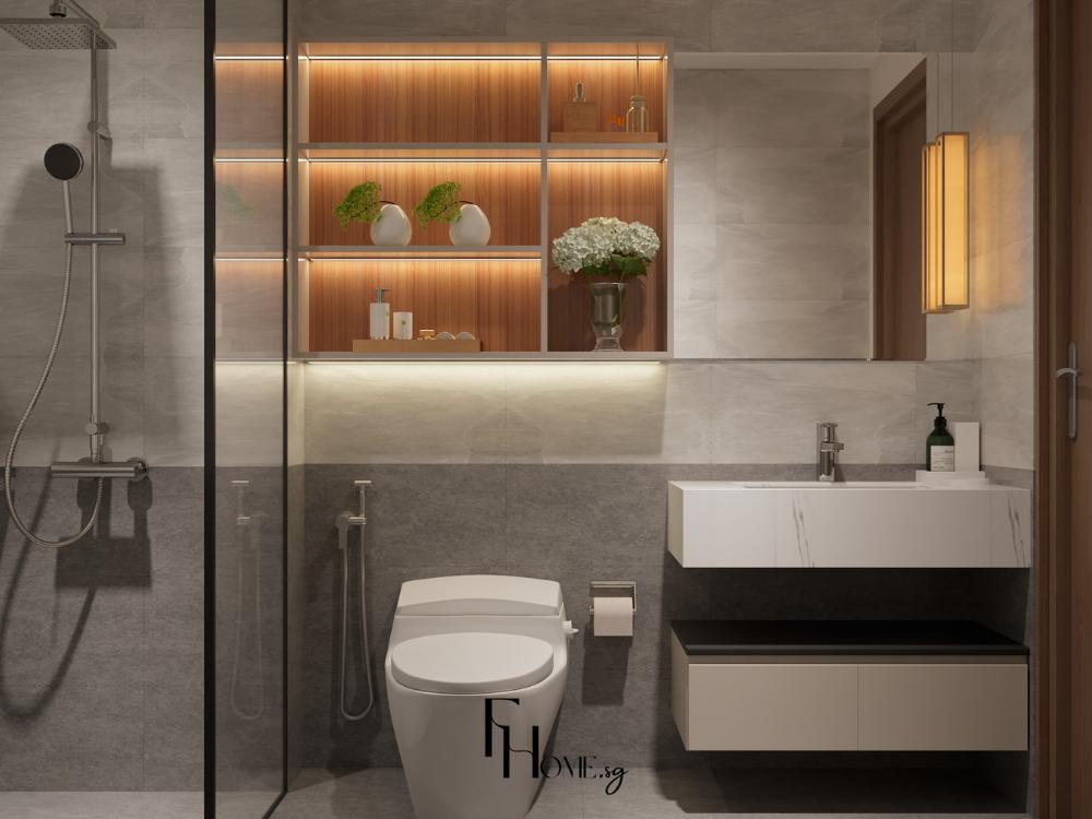 Không thiết kế nhà vệ sinh đối diện phòng thờ để tránh phạm vào sự tôn nghiêm