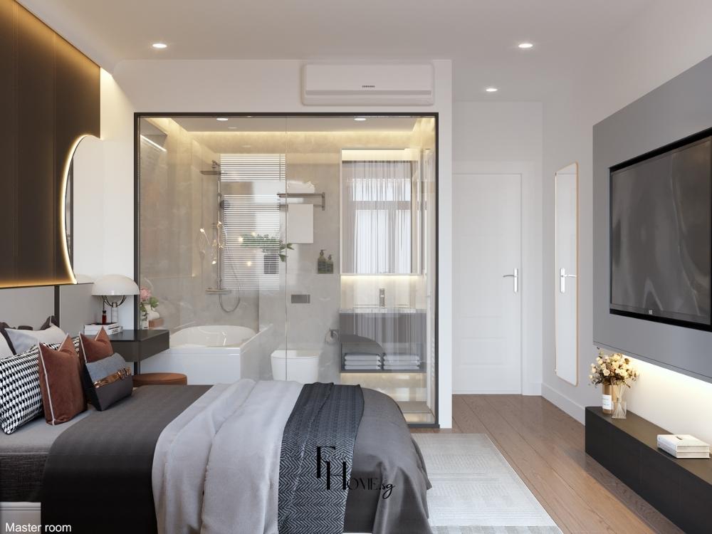 Lựa chọn màu sắc an toàn và dễ kết hợp, phù hợp với nhiều đối tượng sử dụng và tăng tính thẩm mỹ tổng thể cho phòng ngủ