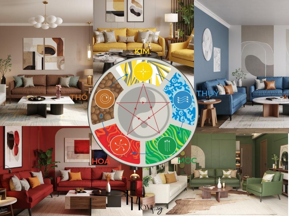 Lựa chọn màu sắc nội thất hợp với mệnh của gia chủ sẽ giúp cân bằng năng lượng không gian. 