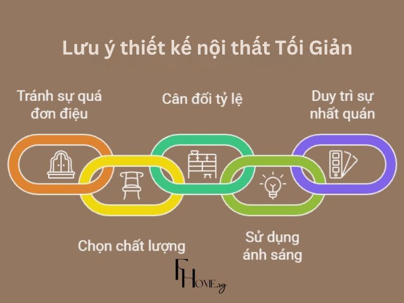 5 lưu ý khi thiết kế nội thất theo phong cách tối giản cho chung cư và nhà phố