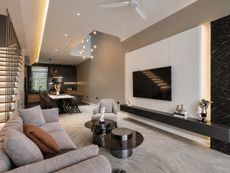 Mặt bằng nhà phố 5x20m sâu dài đối mặt nguy cơ thiếu sáng và bí khí vùng giữa
