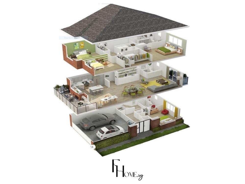 Mẫu thi công thiết kế nội thất nhà phố đẹp theo từng không gian