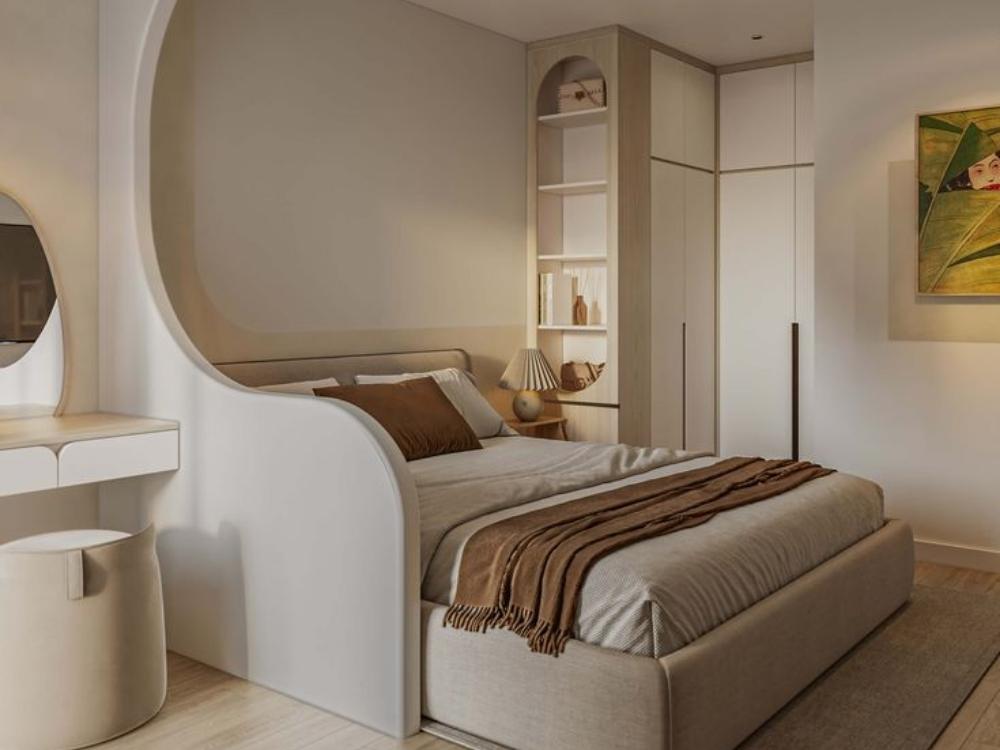 Mẫu thiết kế nhà phố 5x20m 4 tầng với phòng ngủ rộng rãi