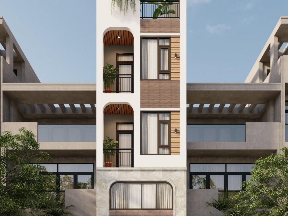 Mẫu thiết kế nhà phố 5x20m 4 tầng