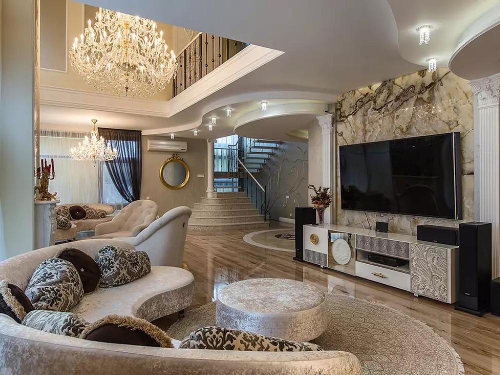 Nội thất biệt thự phong cách cổ điển sử dụng vật liệu cao cấp truyền thống và tay nghề thủ công tinh xảo