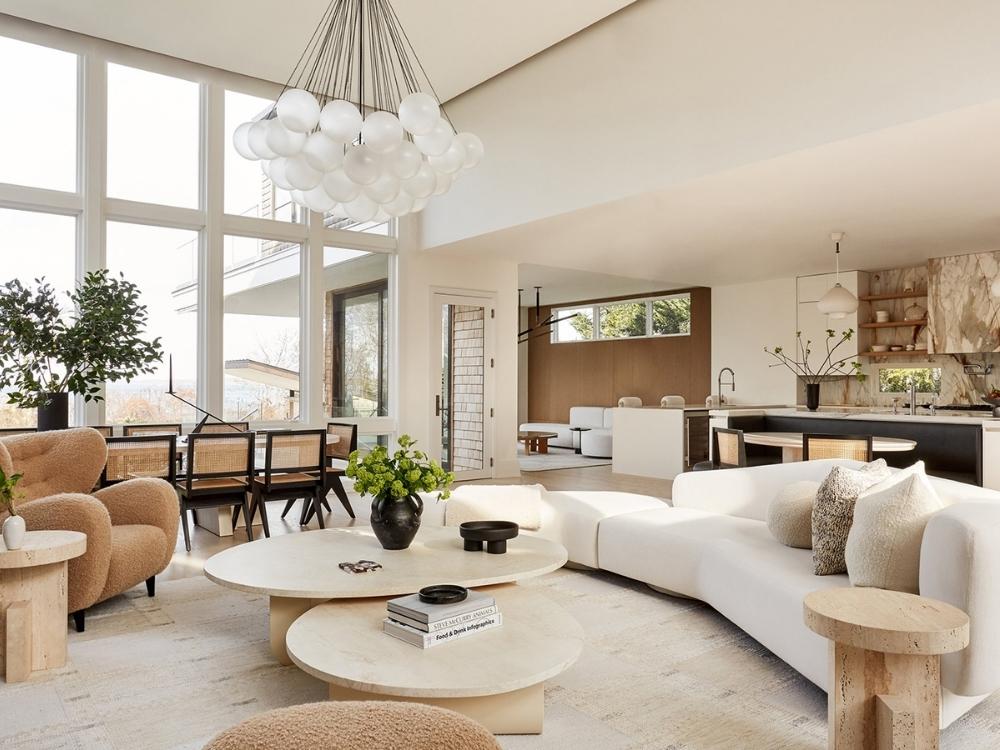 Nội thất phong cách Organic với đường cong tự nhiên, hài hòa cùng thiên nhiên