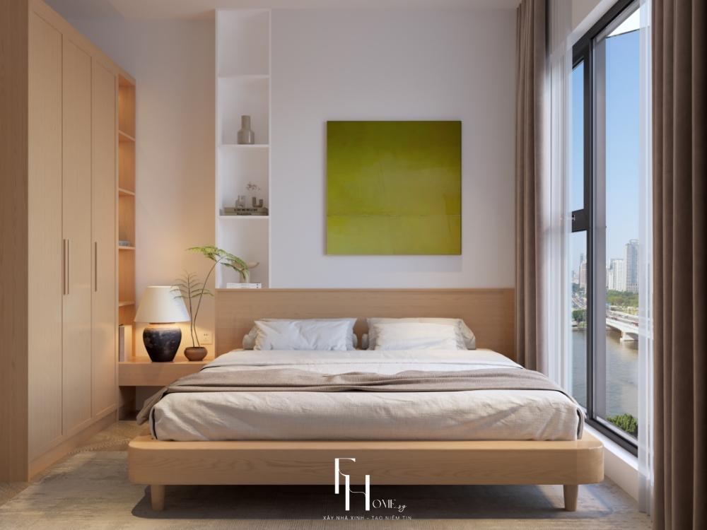 Phòng Ngủ Căn Hộ Chung Cư Nhỏ Phong Cách Japandi