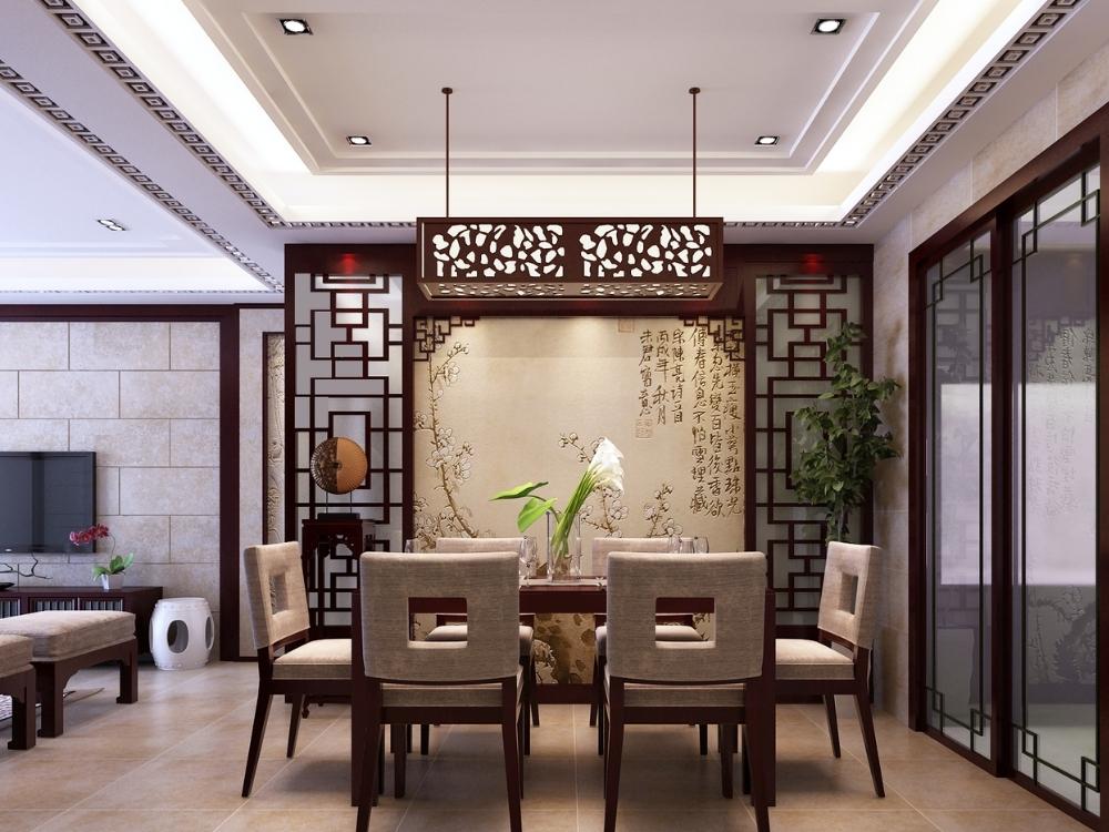 Phòng bếp Trung Quốc kết hợp vật liệu cao cấp và màu sắc truyền thống, mang vẻ sang trọng, đậm văn hóa Á Đông