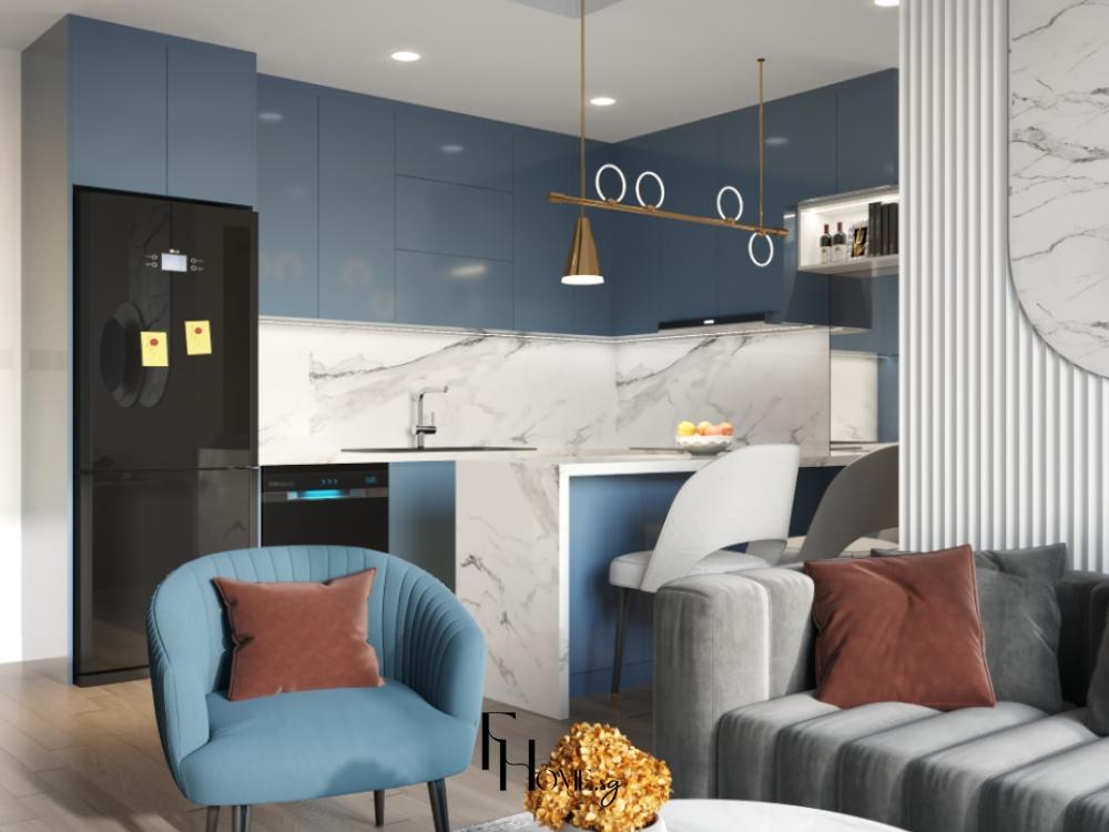 Phòng khách 2 - Phong cách Hiện đại (cảm hứng của biển) - Lumiere Boulevard