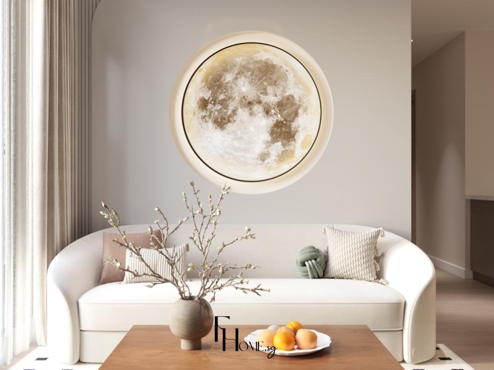 Phòng khách chung cư 75m² thiết kế theo phong cách hiện đại, sử dụng sofa góc có ngăn chứa đồ, bàn trà thông minh