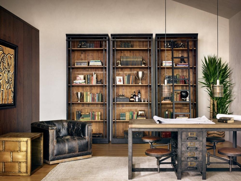 Phòng làm việc phong cách Steampunk với chi tiết Victoria và cơ khí hơi nước, tạo không gian độc đáo, mạnh mẽ và đầy cá tính