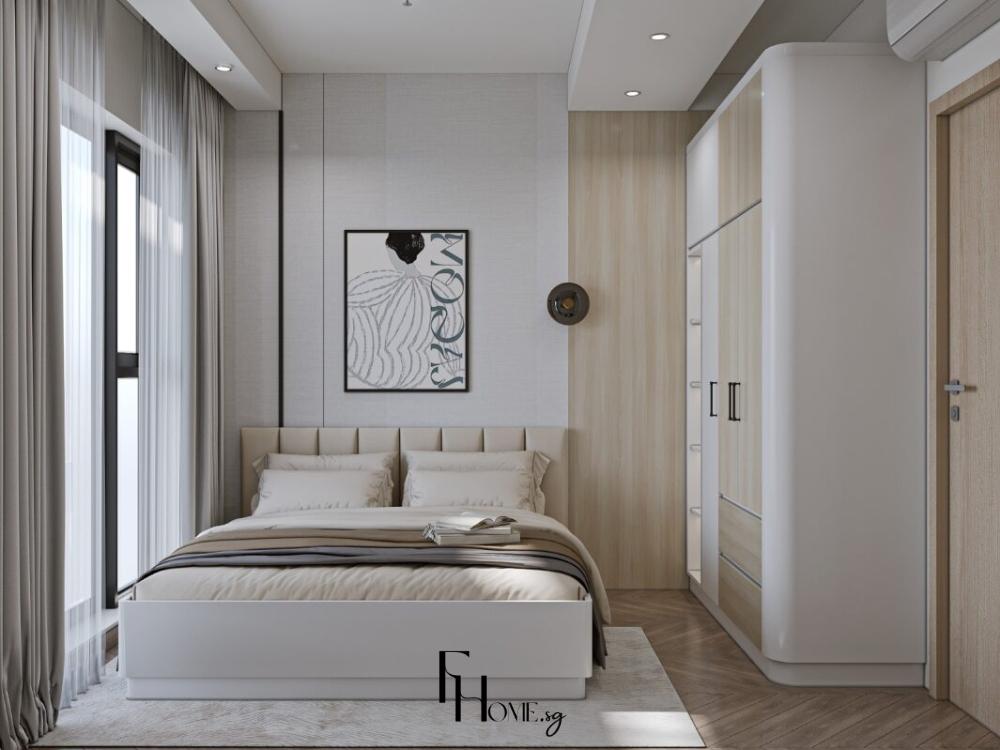 Phòng ngủ phong cách hiện đại góc ngang