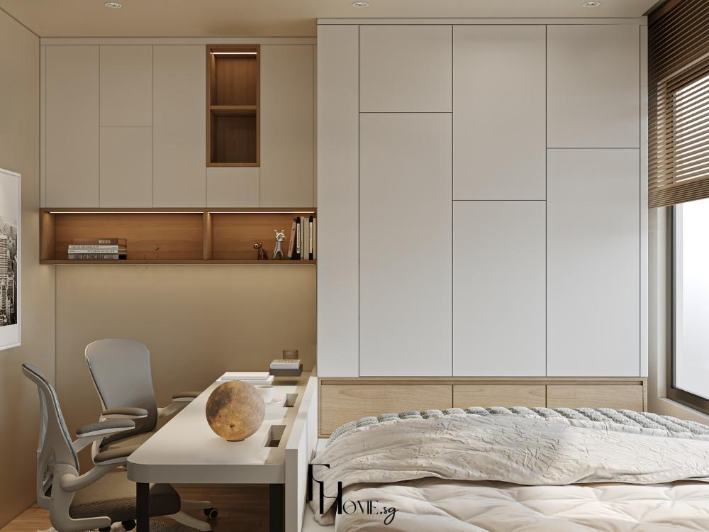 Phòng ngủ với phong cách wabi sabi