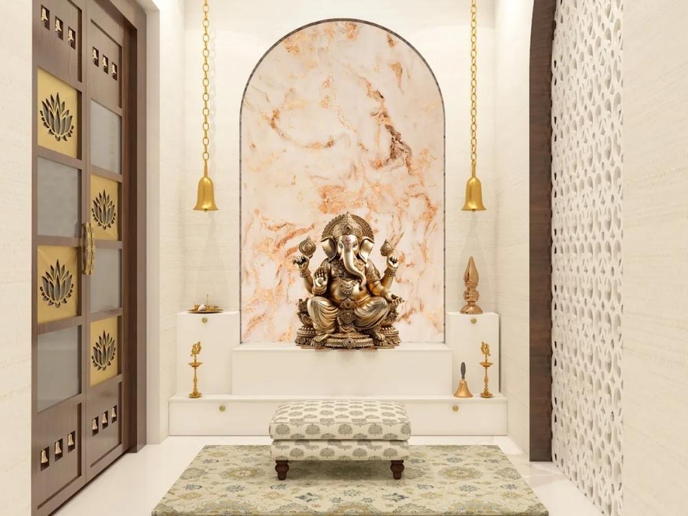 Phòng Thờ nhà phố 3 tầng trang nghiêm trên tầng cao, tách biệt và yên tĩnh