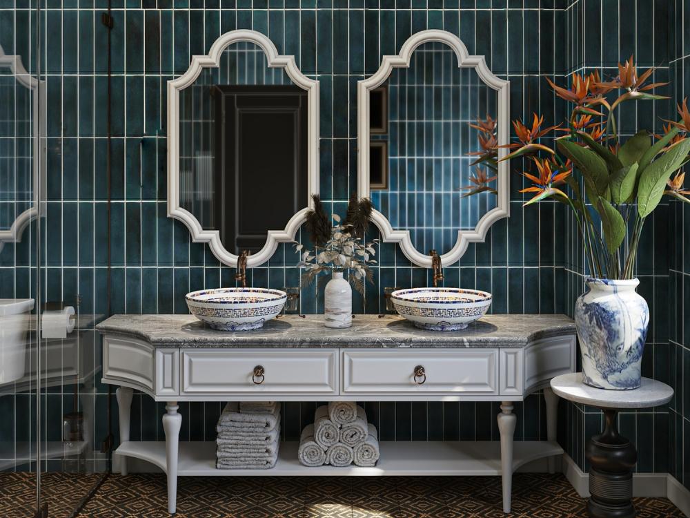 Phòng vệ sinh nhà phố 90m² bố trí hợp lý, tối ưu diện tích và không gian thao tác, tạo cảm giác rộng rãi