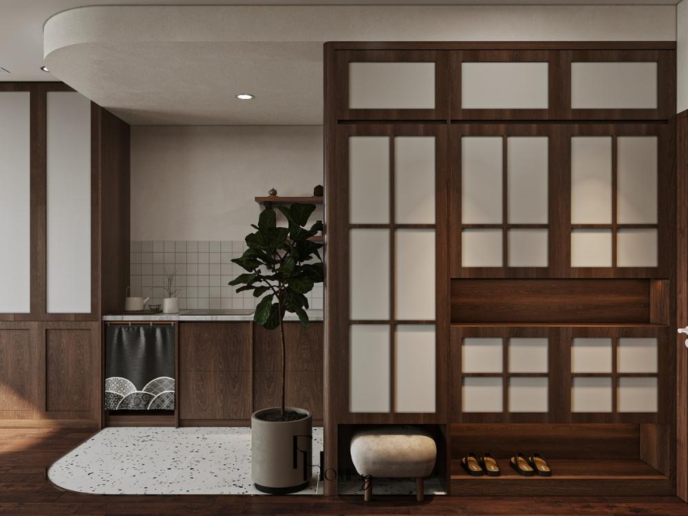 Sảnh được thiết kế mở với cây xanh và ánh sáng tự nhiên tràn ngập