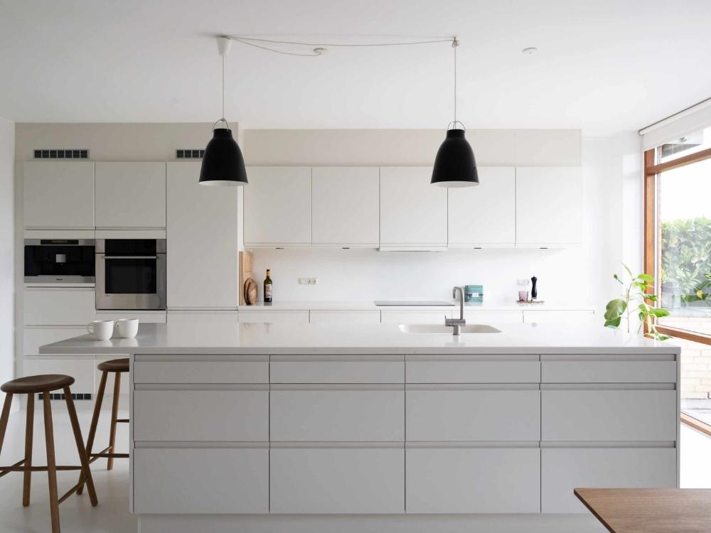 Phòng bếp chung cư 2 phòng ngủ phong cách Bắc Âu - Scandinavian