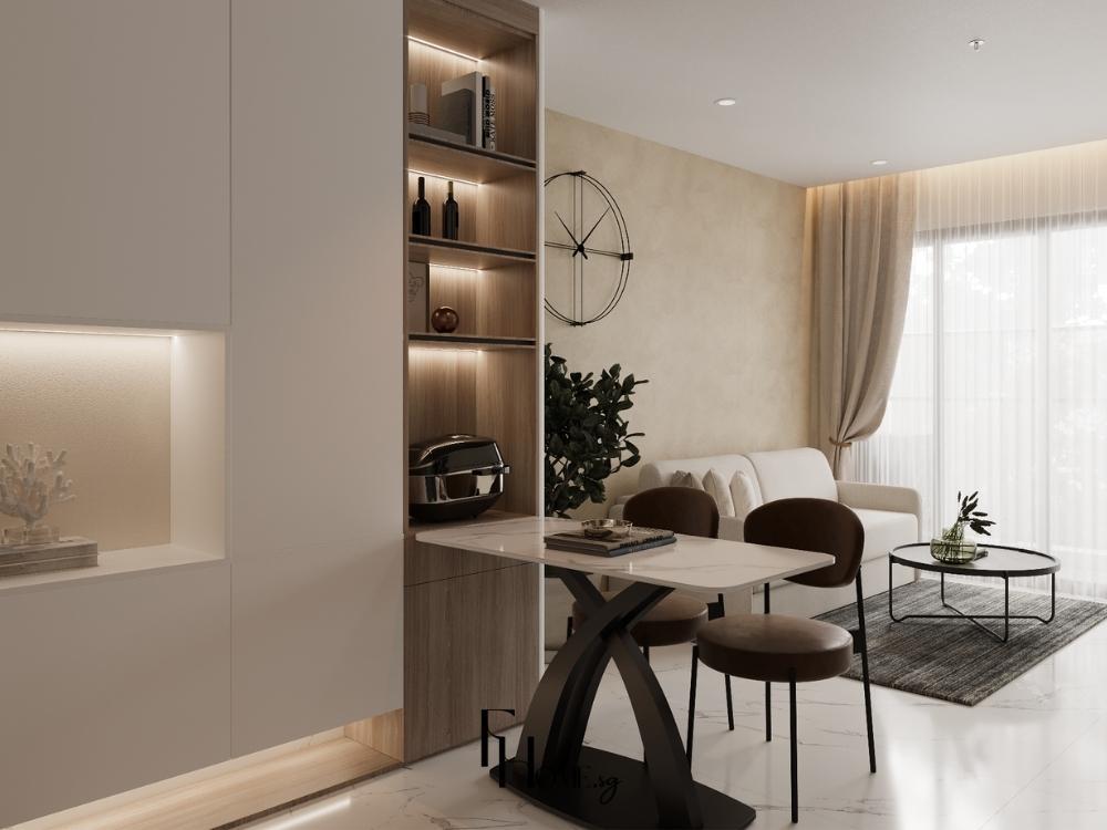 Ánh sáng tự nhiên giúp không gian có cảm giác thoáng đãng và rộng rãi hơn