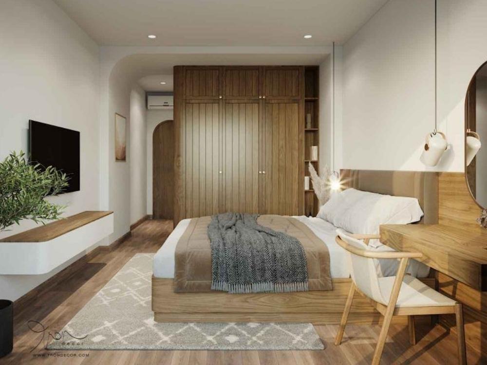 Thiết Kế Nội Thất Nhà Phố 2 Tầng Có 3 Phòng sử dụng nội thất thông minh để tối ưu hóa không gian sống cho gia đình