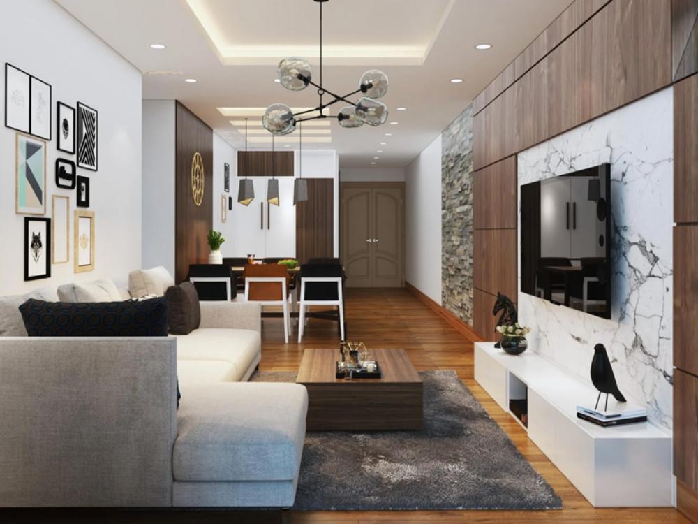 Thiết kế căn hộ 40m2 với phòng ngủ riêng biệt và không gian sinh hoạt chung thoải mái