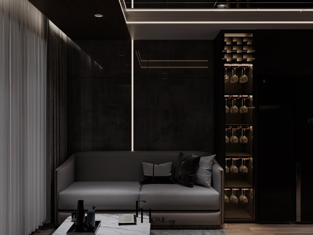 Thiết kế nội thất chung cư phòng khách phong cách Luxury – Vinhomes Grand Park