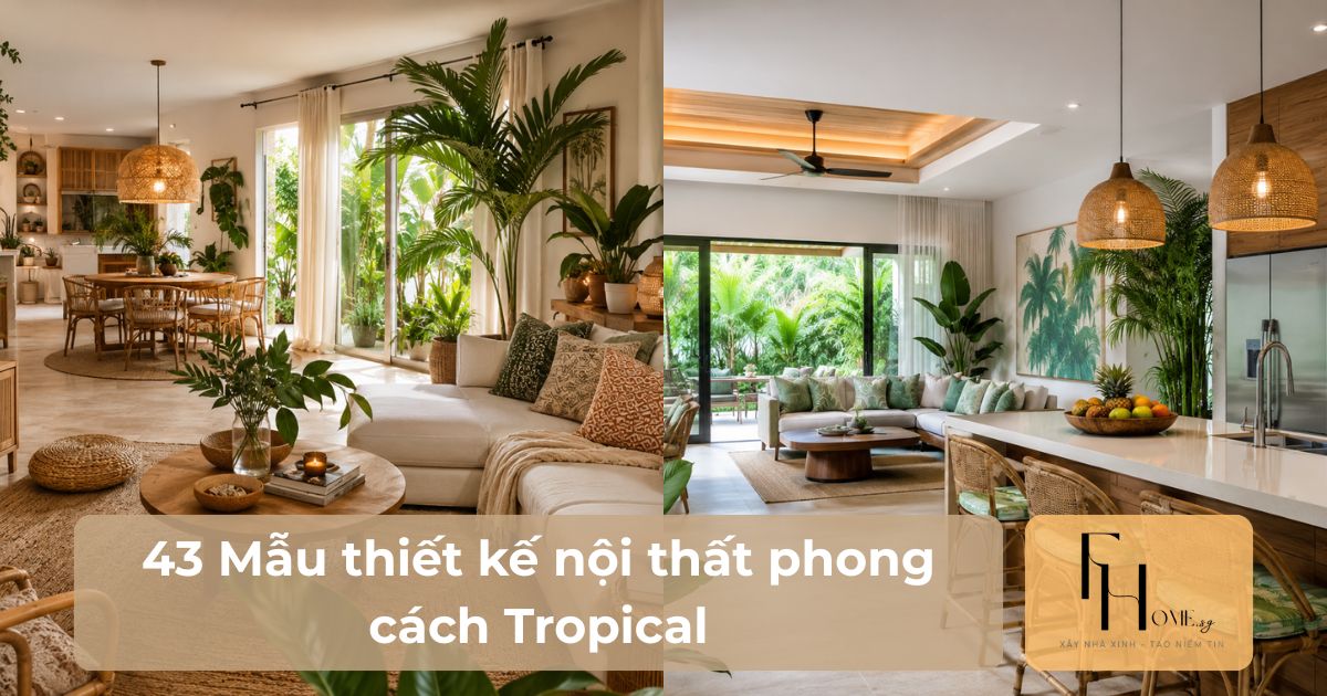 Thiết kế nội thất phong cách Tropical