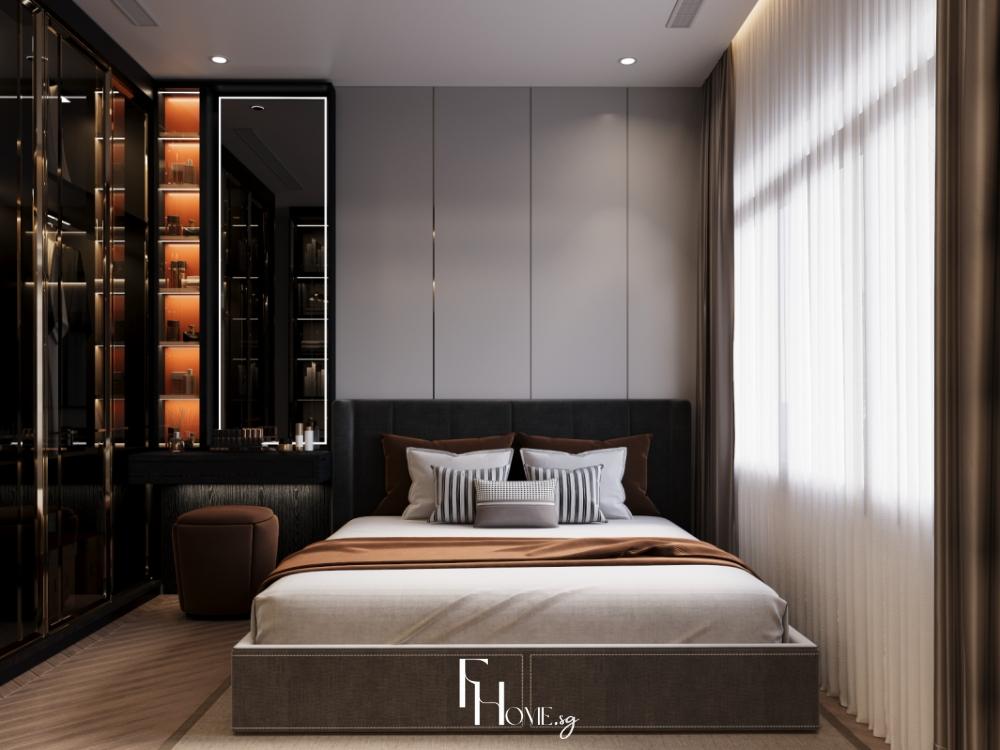 Thiết kế nội thất phòng ngủ Master - Phong cách Luxury sang trọng