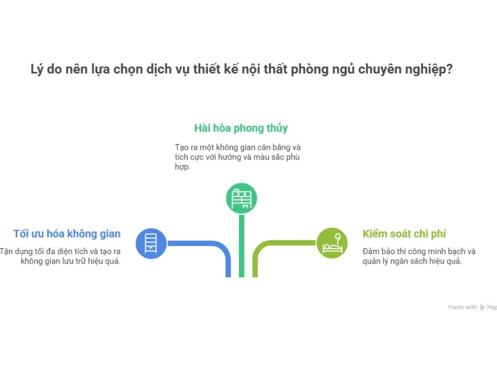 Thiết kế nội thất phòng ngủ chuyên nghiệp mang lại 3 lợi ích nổi bật