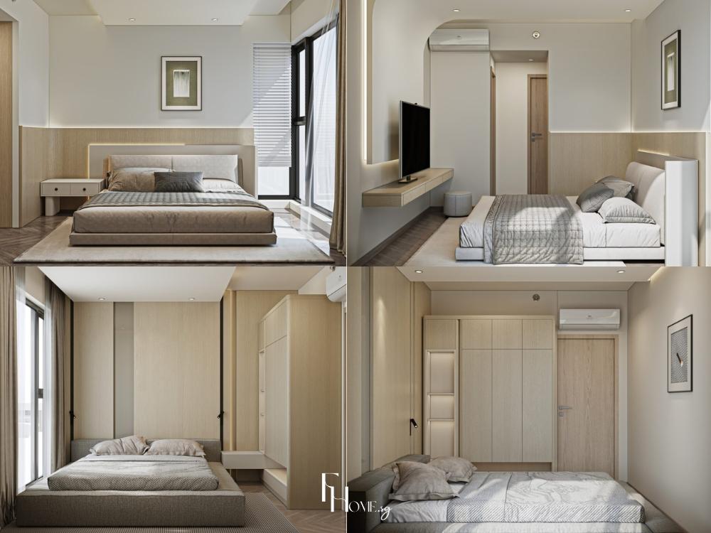 Thiết kế nội thất phòng ngủ phong cách Minimalism mang đến không gian nghỉ ngơi yên tĩnh, tối giản và gọn gàng