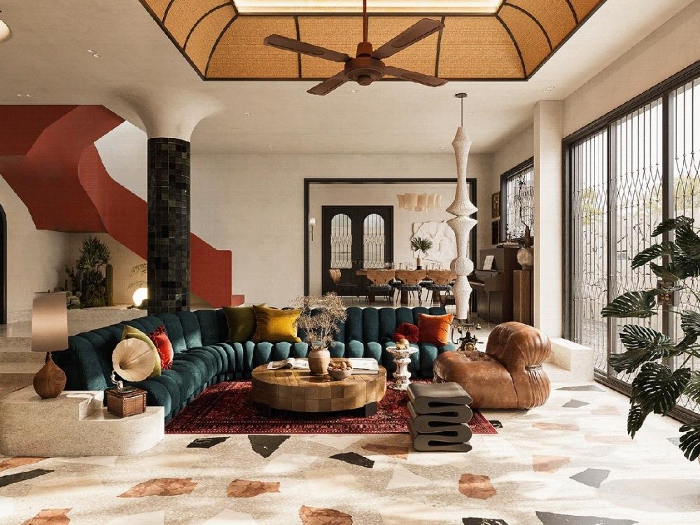 Thiết kế phòng phong cách Avant Garde mang đậm dấu ấn nghệ thuật thử nghiệm, phá vỡ mọi quy tắc truyền thống