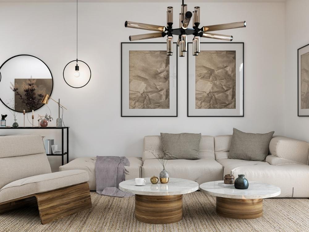 Thiết kế phòng phong cách Contemporary tối giản, tinh tế, dễ cập nhật theo xu hướng mới, phù hợp gia đình hiện đại và người trẻ năng động