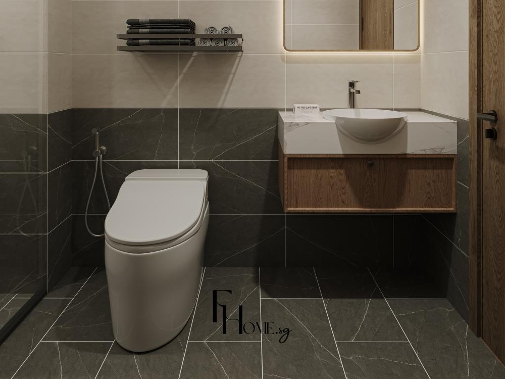 Thiết kế tối giản, gam màu trung tính giúp mở rộng không gian và mang đến sự cân bằng thị giác