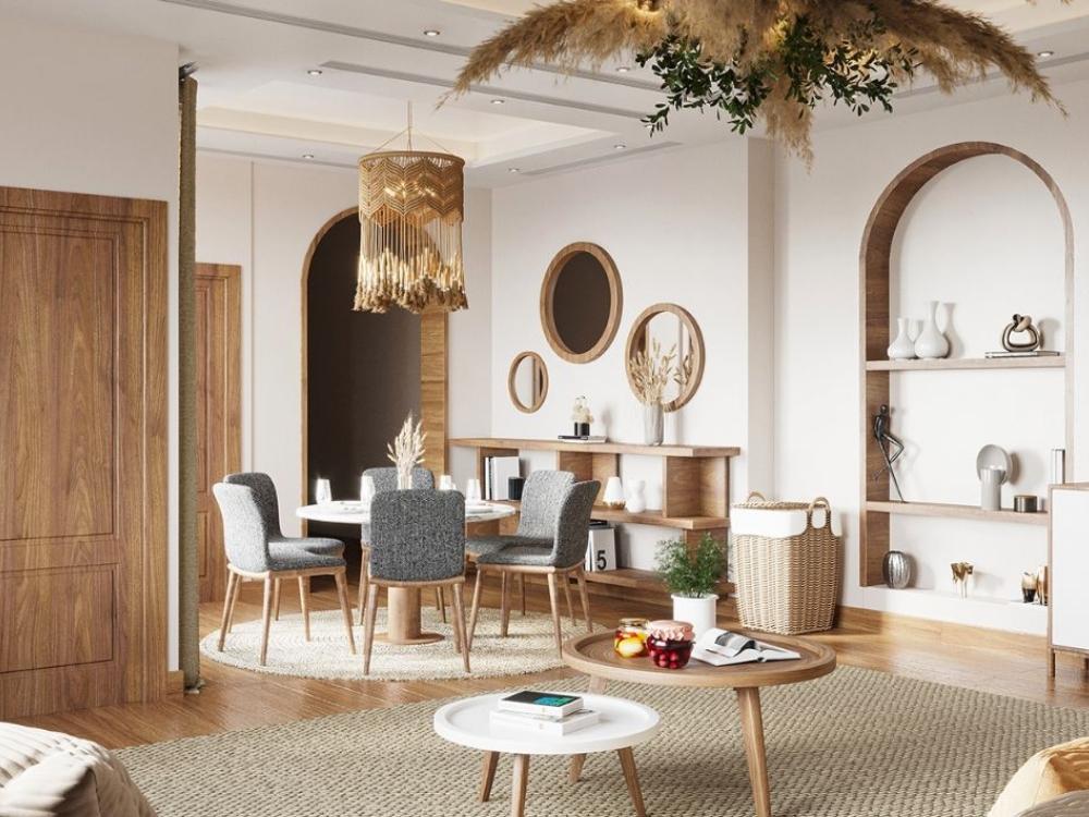 Thiết kế tối giản và tính thực dụng cao, phù hợp với không gian phòng khách hiện đại Bắc Âu