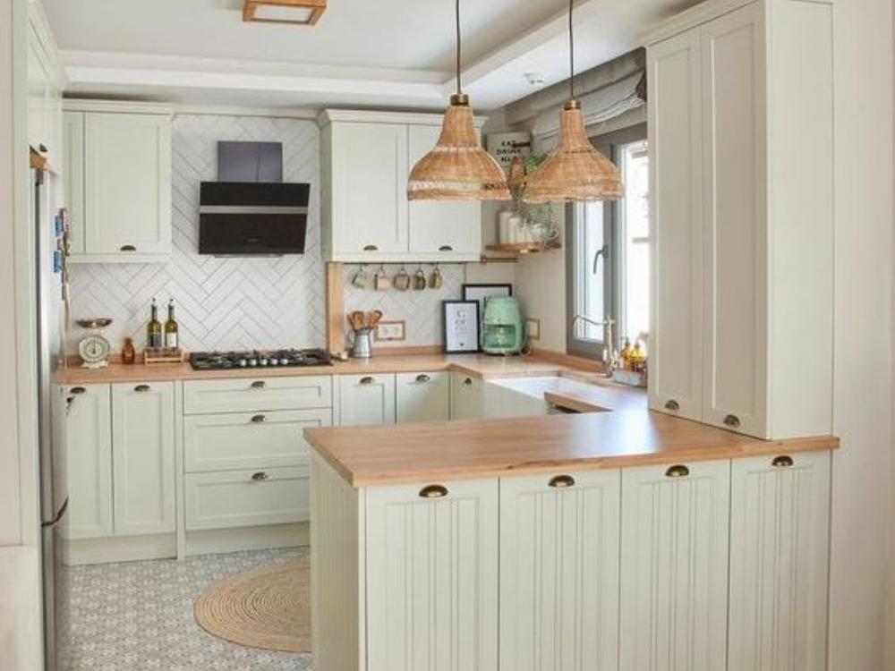 Thiết kế tủ bếp chữ u tận dụng tối đa không gian