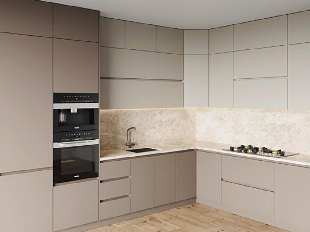 Tủ bếp Melamine – Bền đẹp, chống trầy xước gấp 3 lần Laminate thông thường