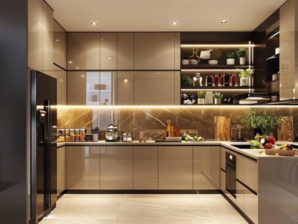 Tủ bếp acrylic – Lựa chọn hiện đại với đa dạng màu sắc từ pastel nhẹ nhàng đến nổi bật