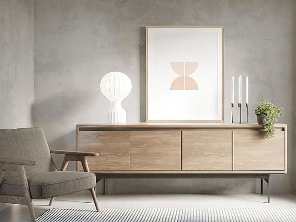 Tủ decor phong cách Precious Purism với vật liệu cao cấp và thiết kế tối giản