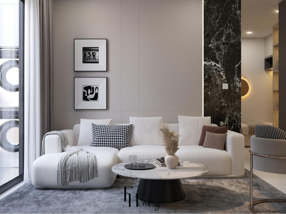 Tủ và kệ sử dụng gỗ MDF chuẩn E1, chống ẩm mốc và dễ vệ sin