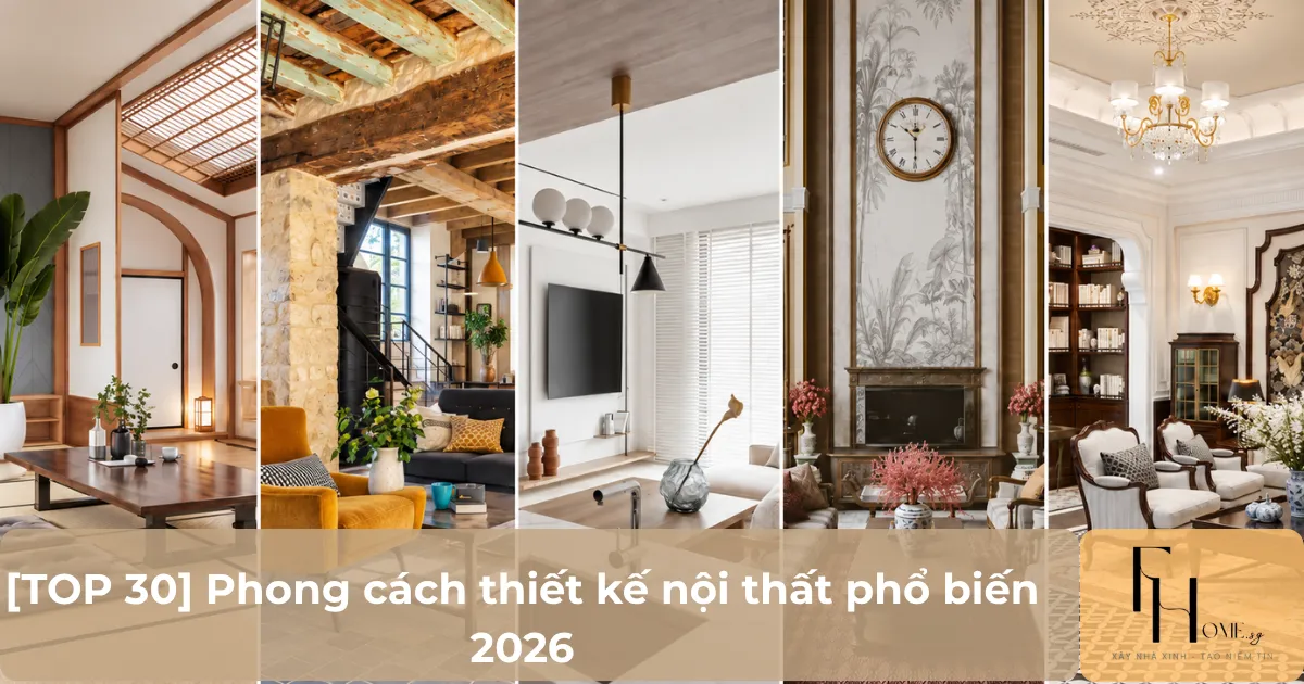 Các phong cách thiết kế nội thất