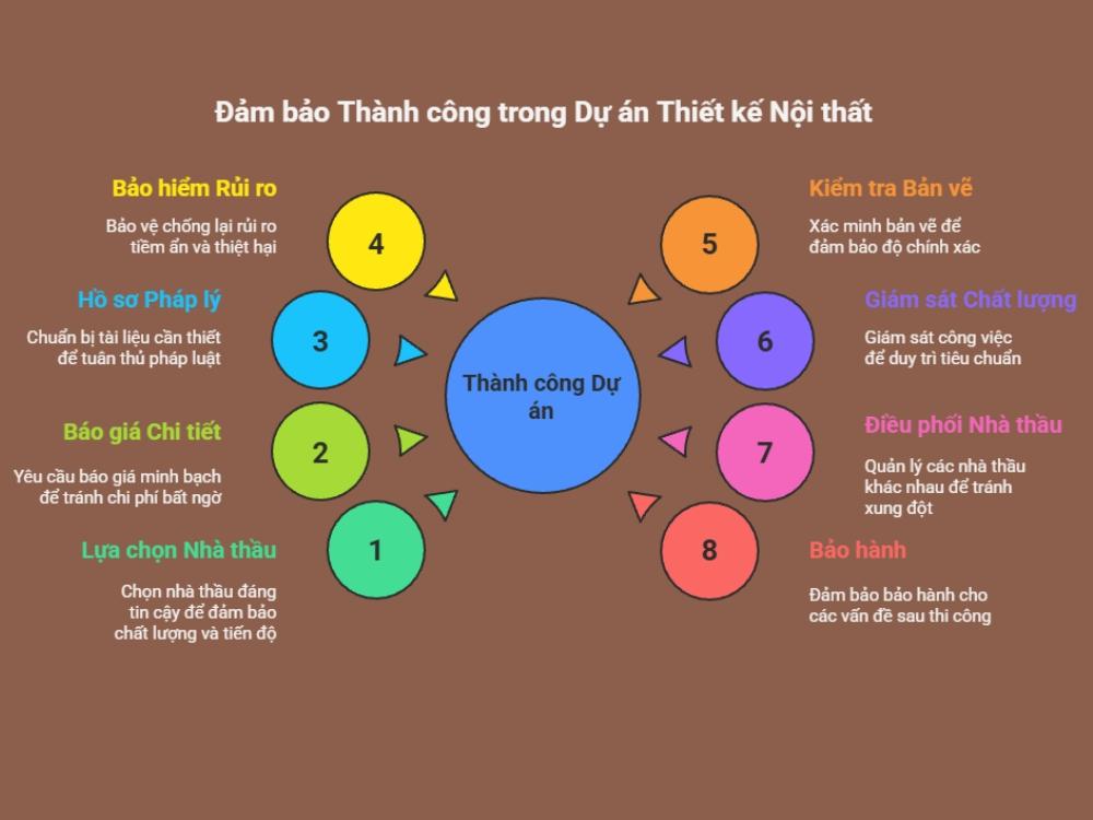 8 Điều cần lưu ý khi thiết kế thi công nội thất chung cư