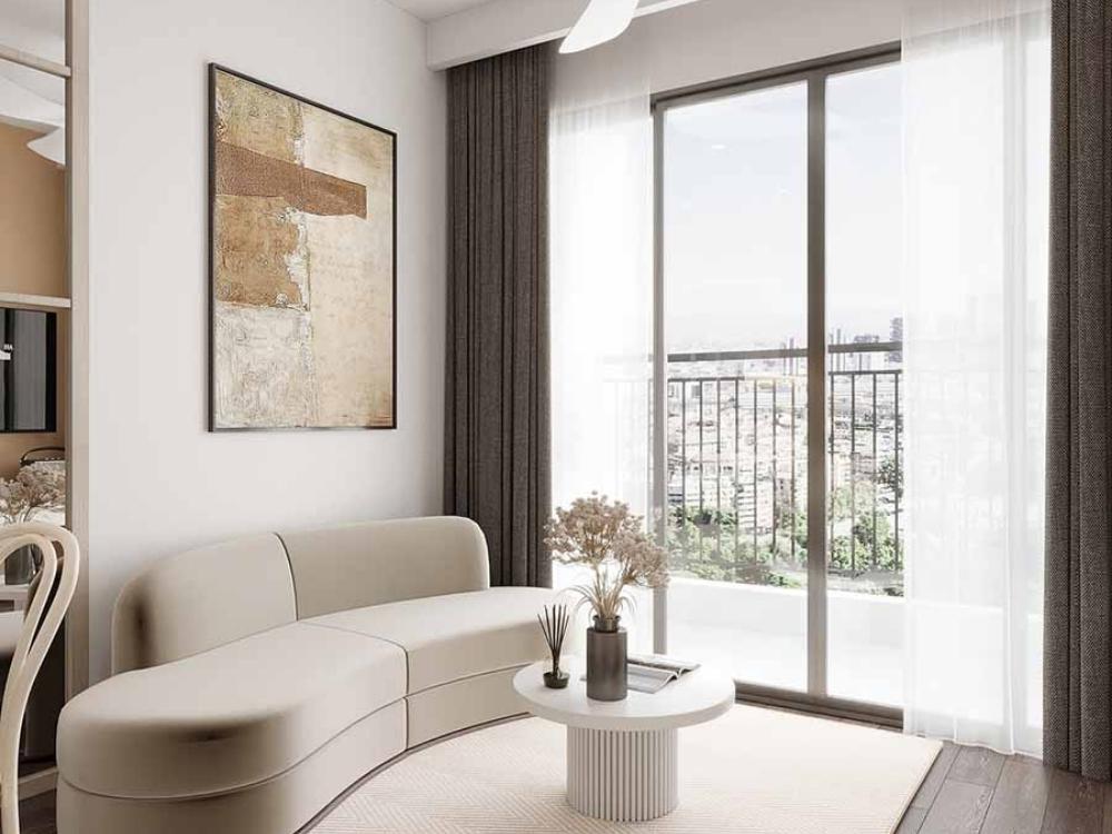 Hình dáng đồ nội thất với đường cong tạo sự mềm mại